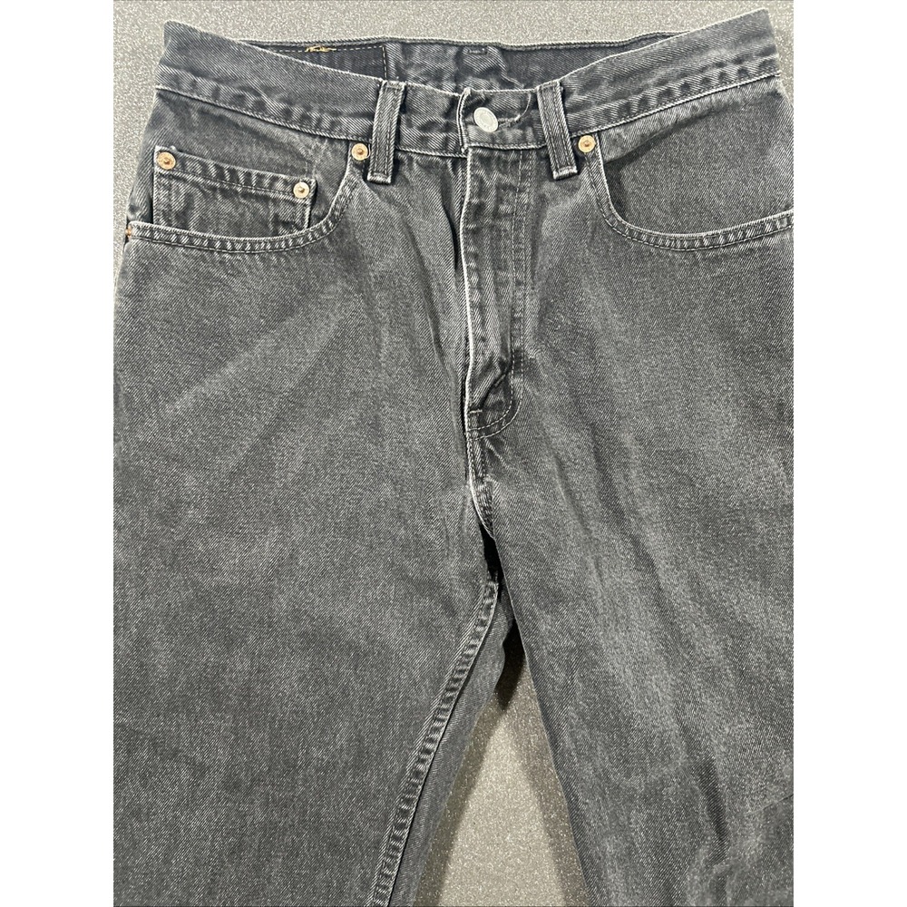 Vintage Levis Jeans Mens 31x30 (Fits 29x29) Faded Black 505 Red Tab Canada 1990s - Picture 3 of 15
